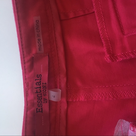 Essentials by Sioni Bright Pink Ankle Pants - Picture 3 of 4